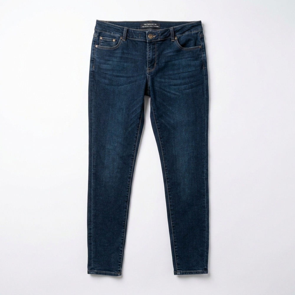 The Frenchie Co. Women's Jeans Size 12 Dark Wash Copper Antibacterial Adjustable